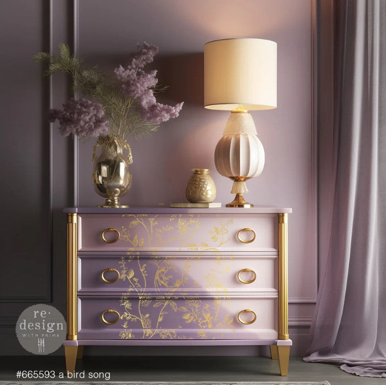 Kacha Gold Foil - Transferts d'image - A Bird Song