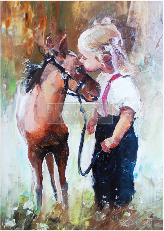 Papier découpage - Gentle Friends (papier de riz) A1