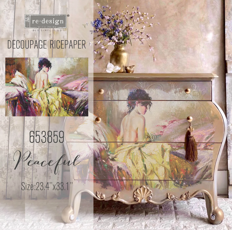 Papier découpage - Peaceful (papier de riz) A1