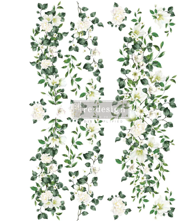 Transferts d'image - Flowers on the Trellis