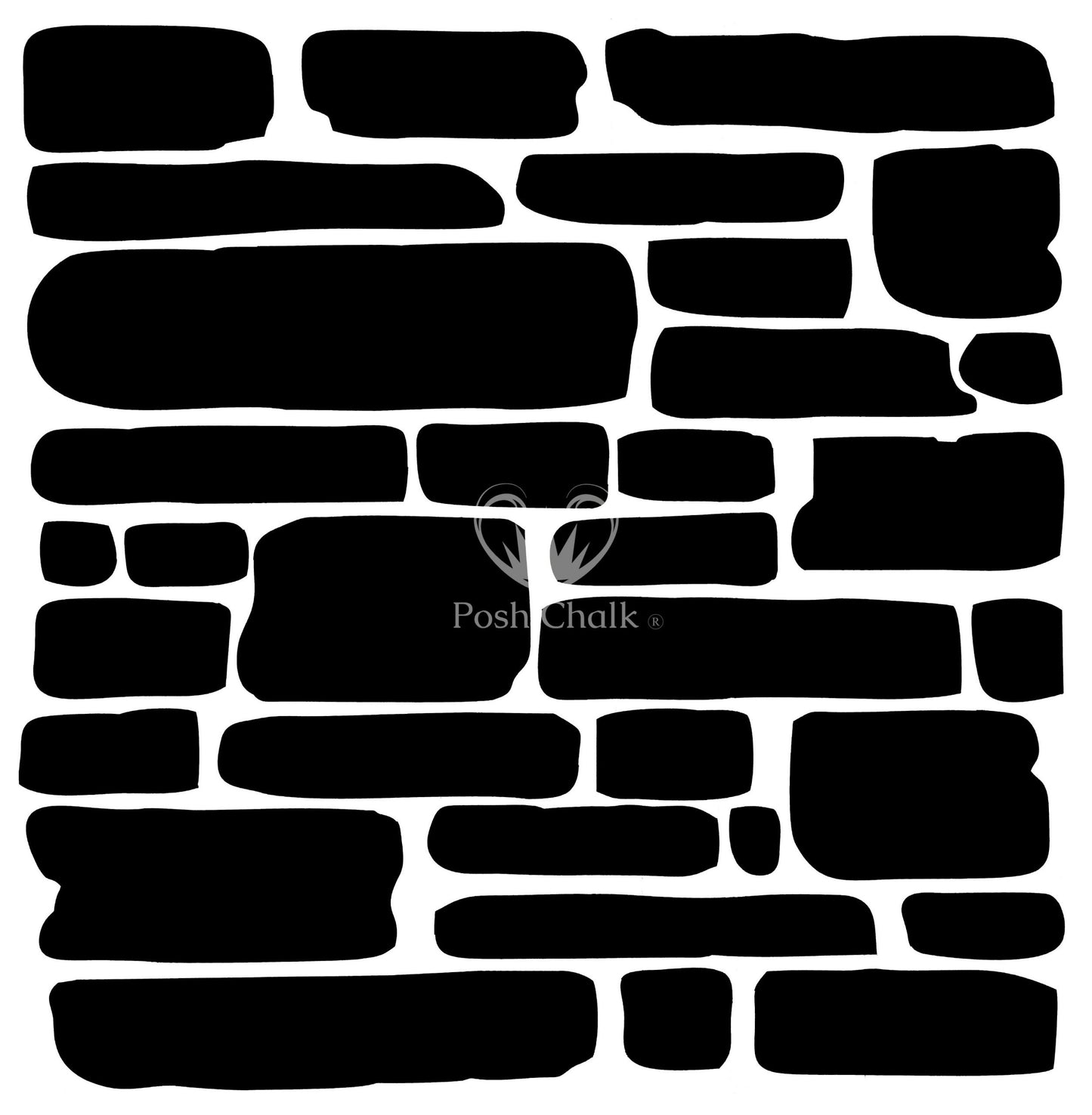 Pochoirs - Mur de Briques (Brick Wall) Stencil
