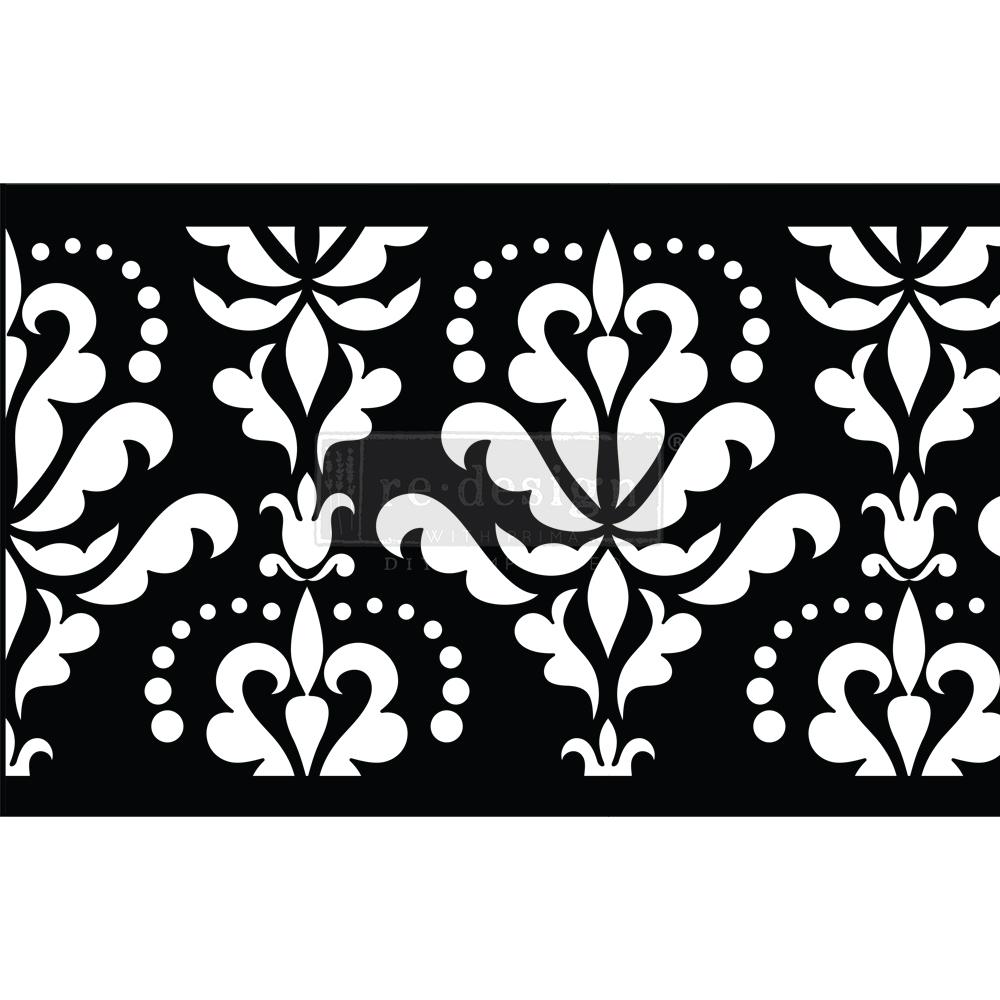 Stencils - Damask Floursih (Adhesive Roll) Stick & Style Stencil