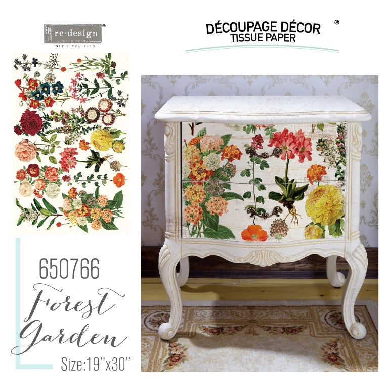 Papier découpage - Forest Garden (Tissus)