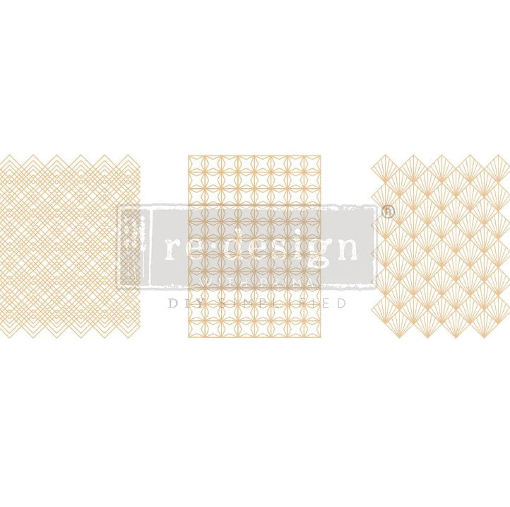 Image Transfers - Golden Art Deco (Middy)