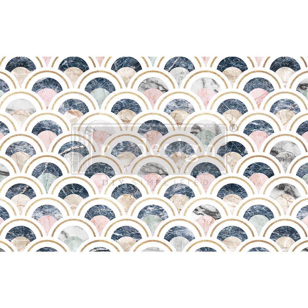 Papier découpage - Marbled Scales (Papier de Mûrier)