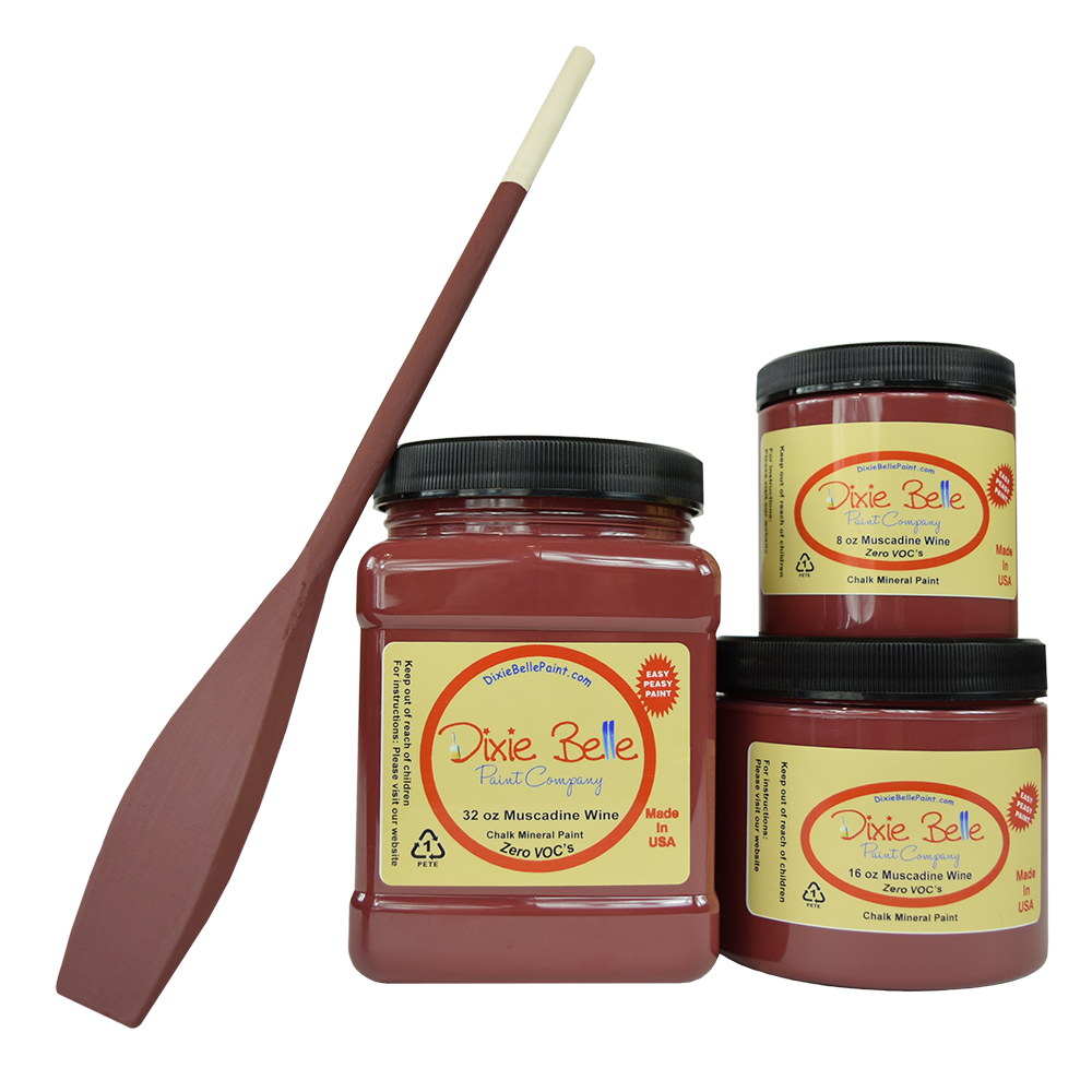 La peinture de couleur "Muscadine Wine" de Dixie Belle est un rouge foncĂ© avec des nuances de violet. Cette couleur riche est aussi douce que le vin ! La peinture Ă la craie minĂ©rale de Dixie Belle est un produit de qualitĂ© supĂ©rieur. Parfaite pour peindre sur les meubles, elle peut aussi trĂšs bien ĂȘtre utilisĂ©e sur d'autres surfaces comme le bois, le mĂ©tal, le verre, la cĂ©ramique, le tissus et plus.