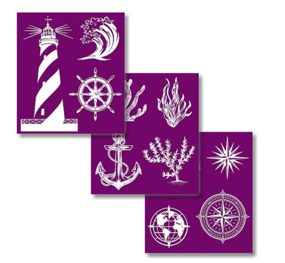 Silk Screen Stencil - Nautical