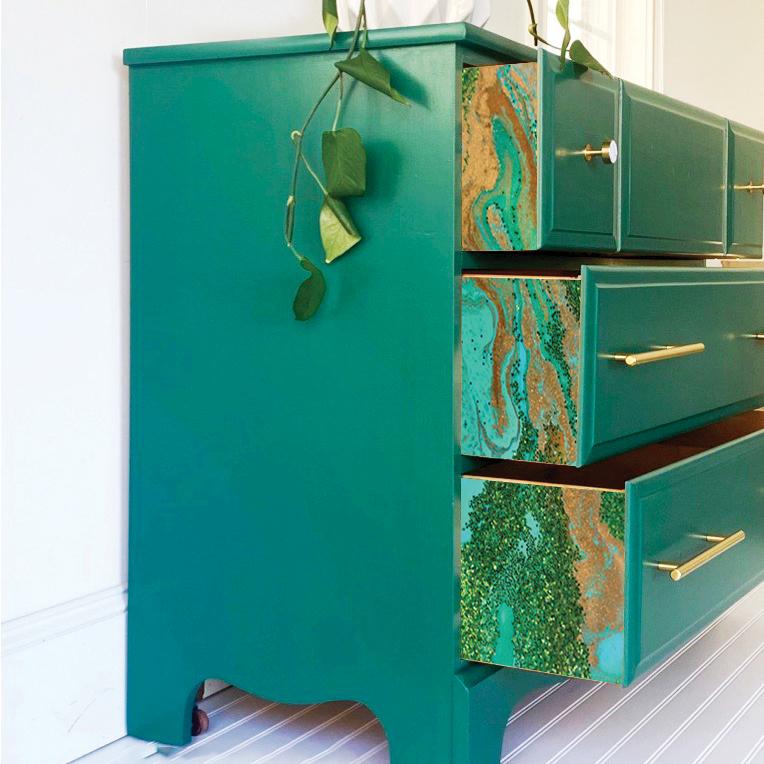 Decoupage Paper - Patina Copper (Mulberry Paper)