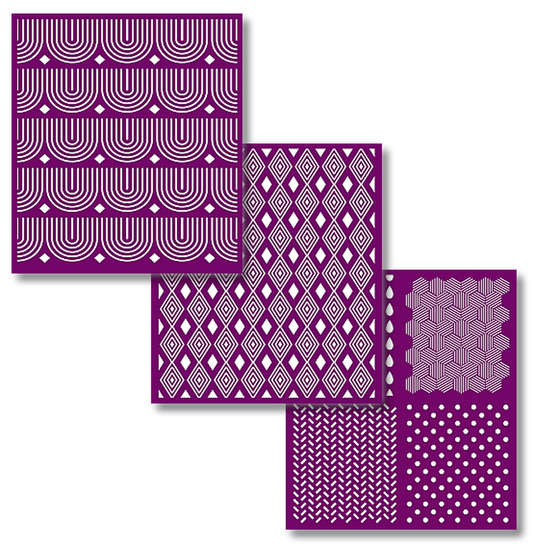 Pochoir d'écran de soie - Patterns (Style motifs)
