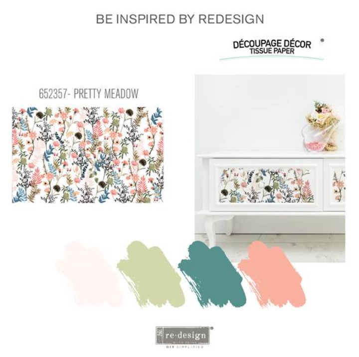 Papier découpage - Pretty Meadows (Tissus)