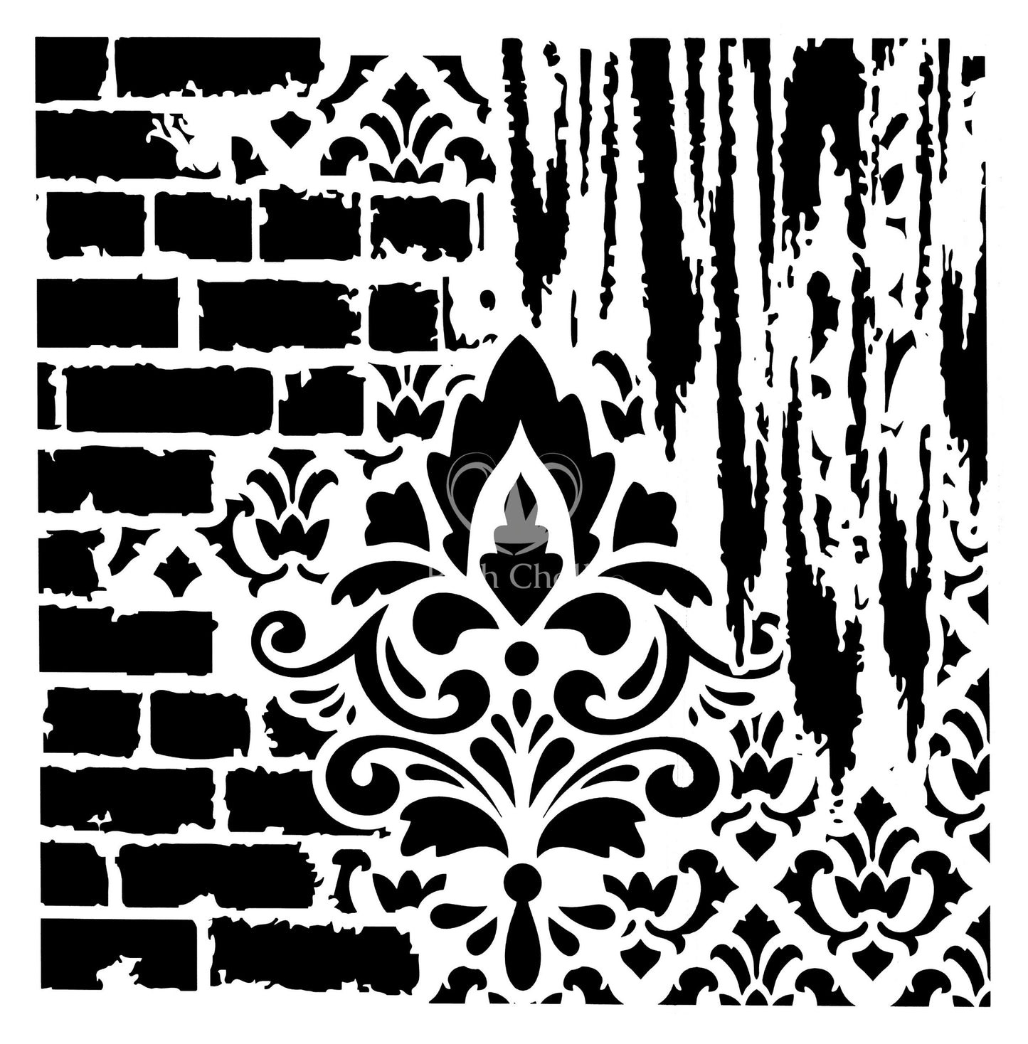 Pochoirs - Jardin Secret (Secret Garden) Stencil
