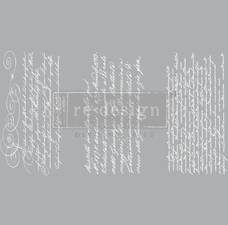 Transferts d'image - Secret Letter II (Blanc) Petit