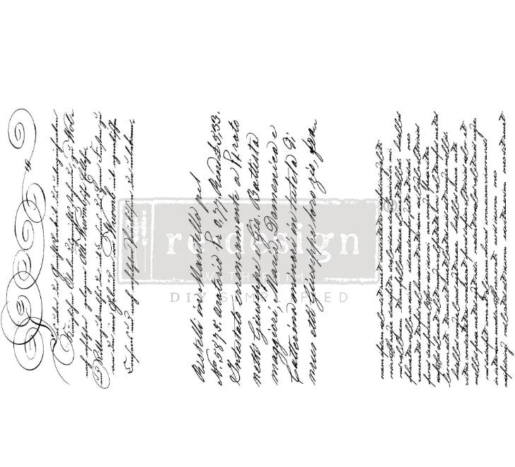 Transferts d'image - Secret Letter (noir) Petit