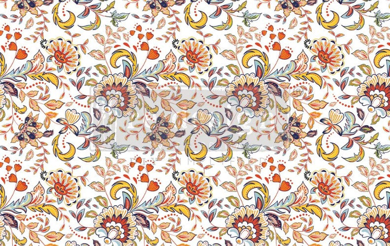 Papier découpage - Tangerine Spring (tissus)