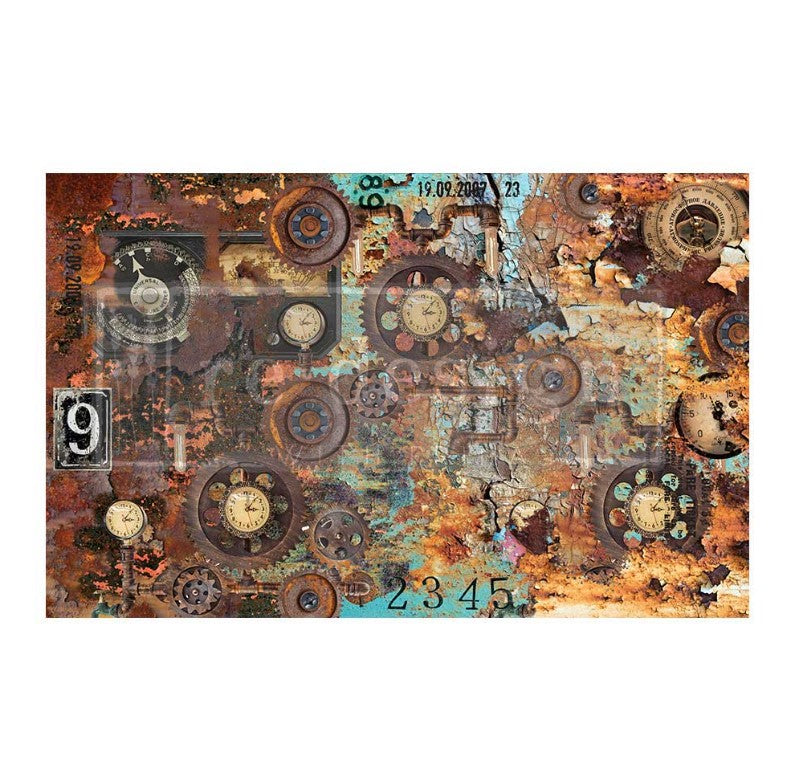 Papier découpage - Tarnished Parts (A1 Fiber Tissue)