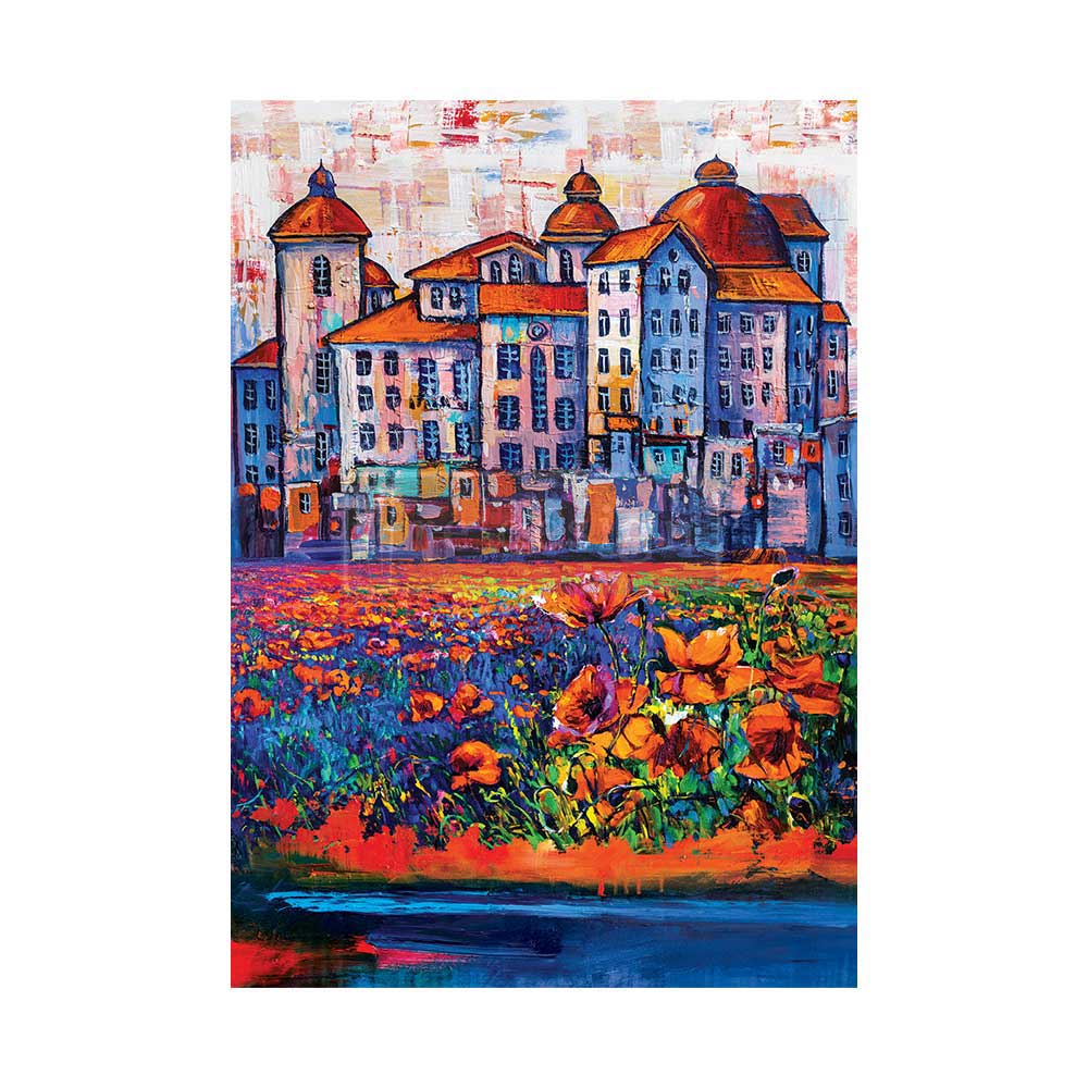 Papier découpage - Village in Color (A1 Fiber Tissue)
