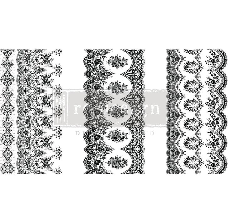 Transferts d'image - Vintage Wallpaper II Noir (Small Transfer)