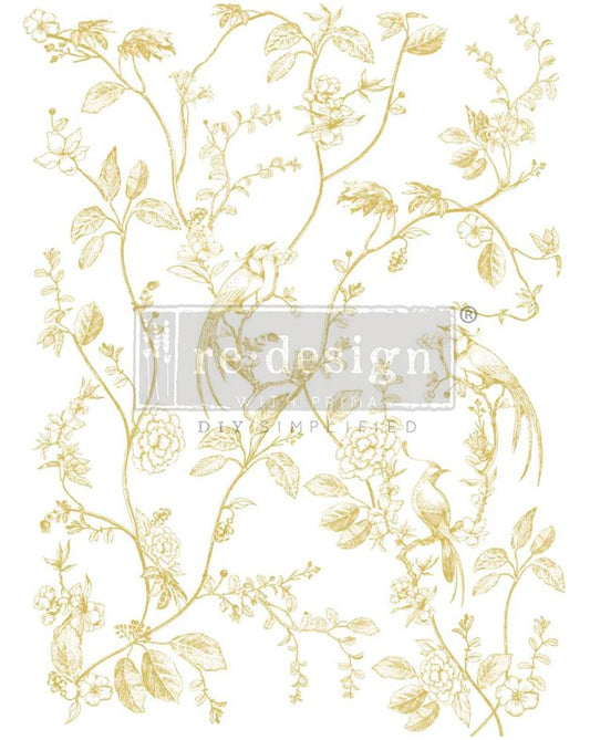 Kacha Gold Foil - Transferts d'image - A Bird Song