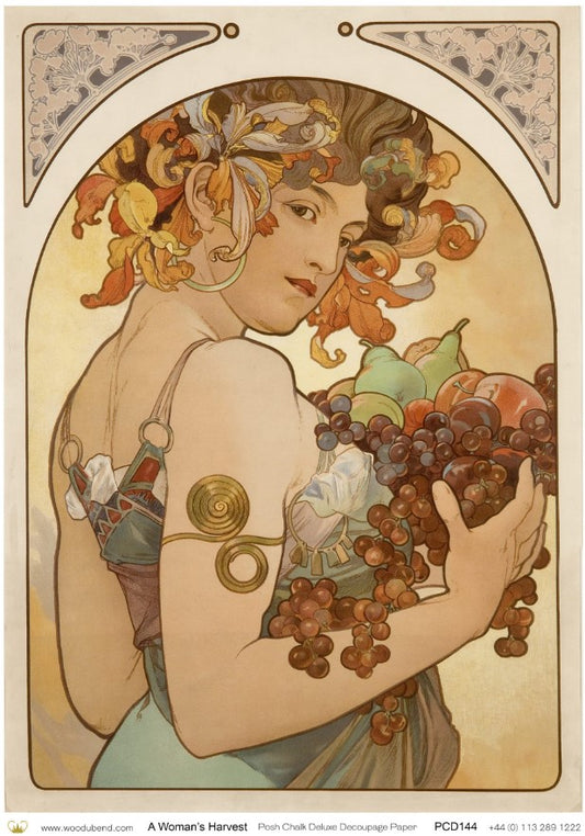 Papier découpage - A Woman's Harvest A3 (42 × 30 cm)