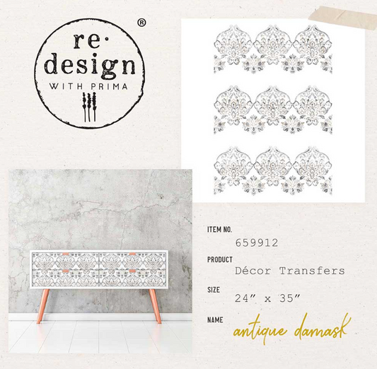 Transferts d'image - Antique Damask