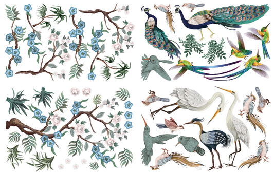Transferts d'image - Chinoiserie