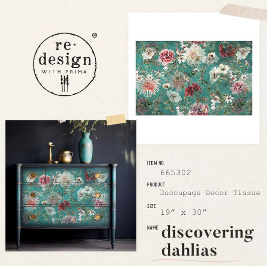 Papier découpage - Discovering Dahlias