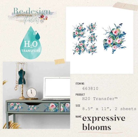 H2O Petit Transfert - Expressive Blooms