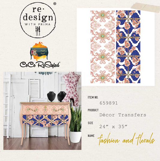 Transferts d'image - Fashion & Florals