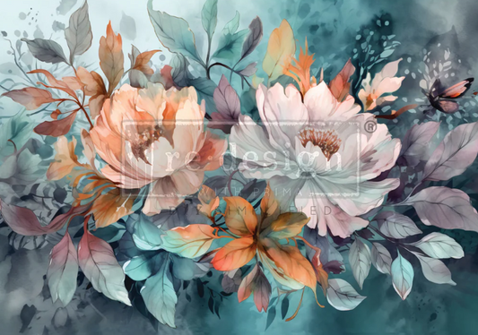 Papier découpage - Floral Dream (A1 Fibre Tissus)