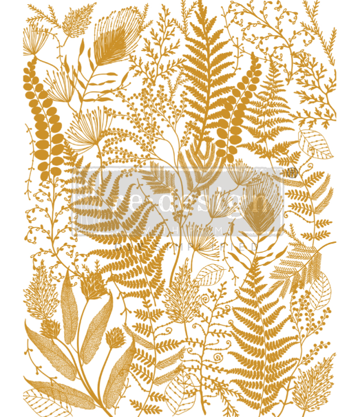 Kacha Gold Foil - Transferts d'image - Foliage Finesse