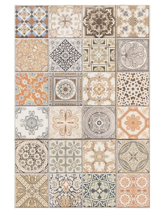 Papier découpage - Moorish Tiles (Papier de Riz)