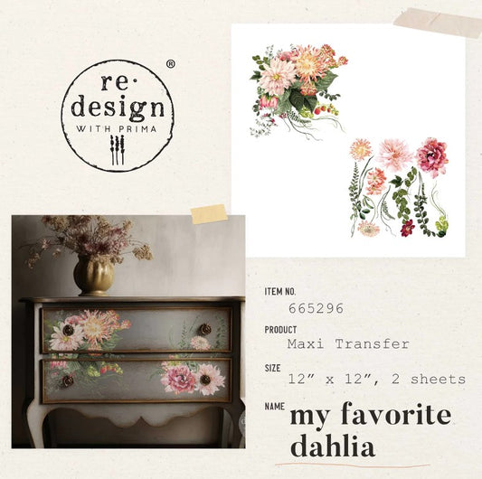 Transferts d'image - My Favorite Dahlia (Maxi)