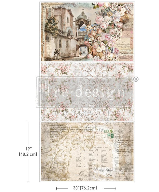 Papier découpage -Old World Charm (Paquet triple)