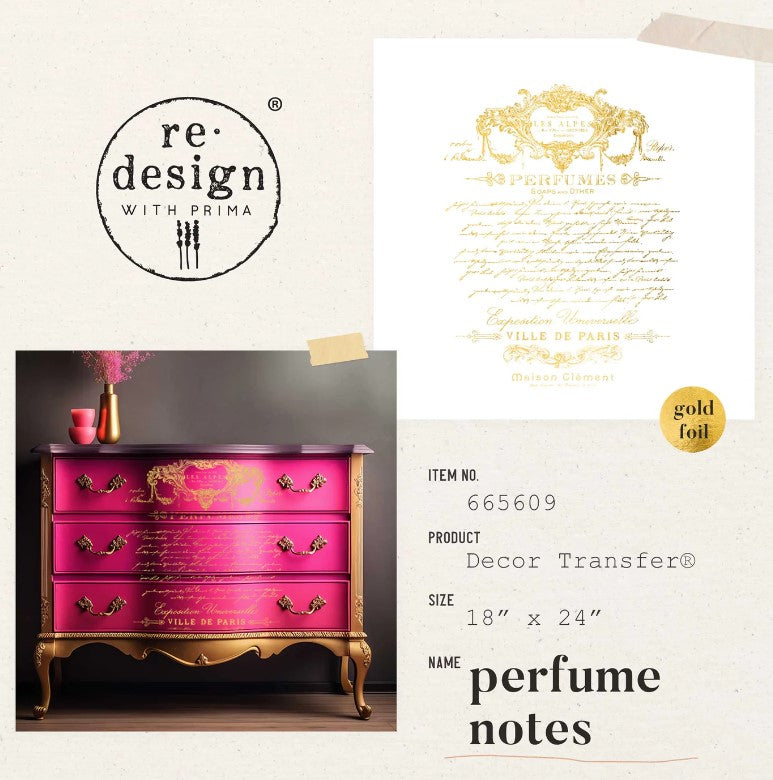 Kacha Gold Foil - Transferts d'image - Perfume Notes