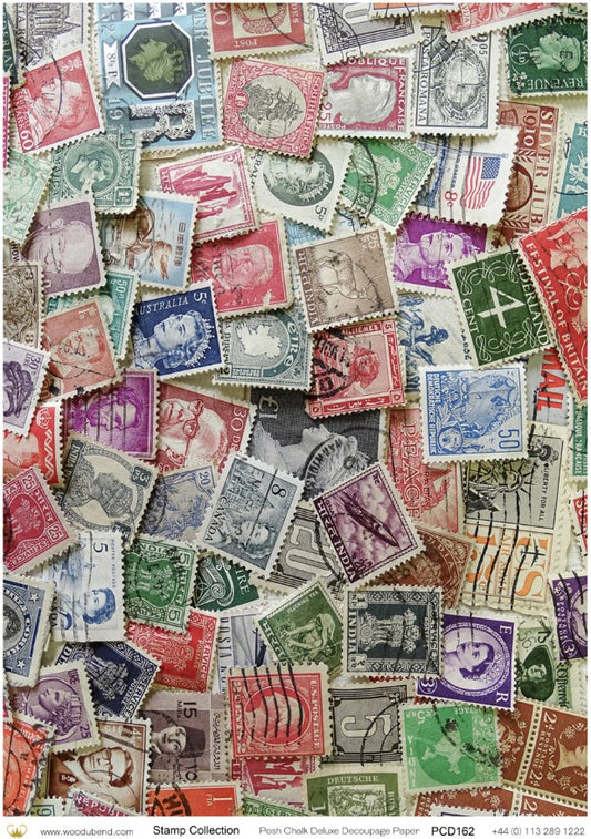 Papier découpage - Stamp Collection