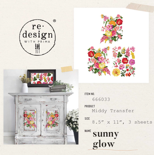 Transferts d'image - Sunny Glow (Middy)