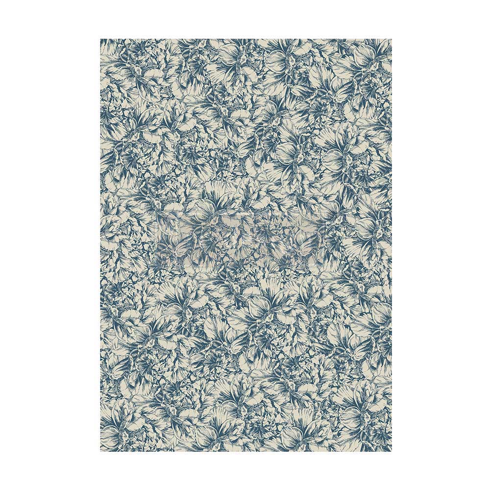 Papier découpage - Blue Wallpaper  (A1 Fiber Tissue)