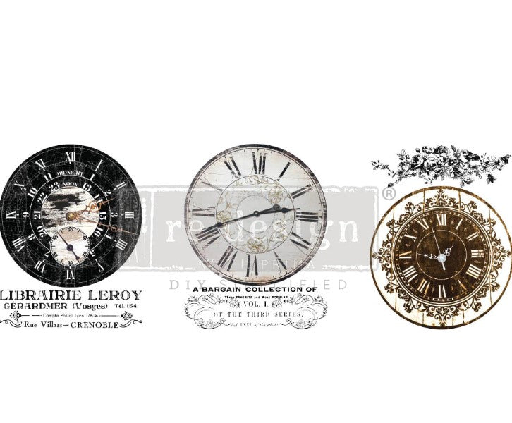 Transferts d'image - Vintage Clocks (Horloges Vintage) Middy