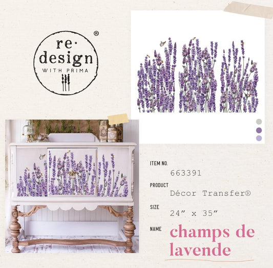 Transferts d'image - Champs De Lavande