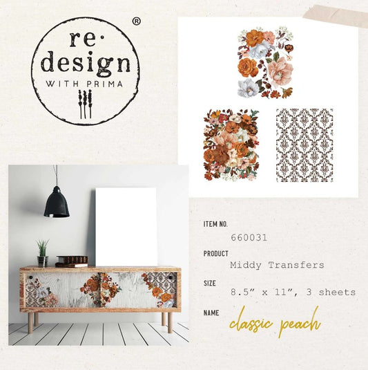 Transferts d'image - Classic Peach (Middy)