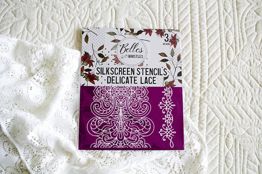 Pochoir d'écran de soie - Dentelle Délicate (Delicate Lace)