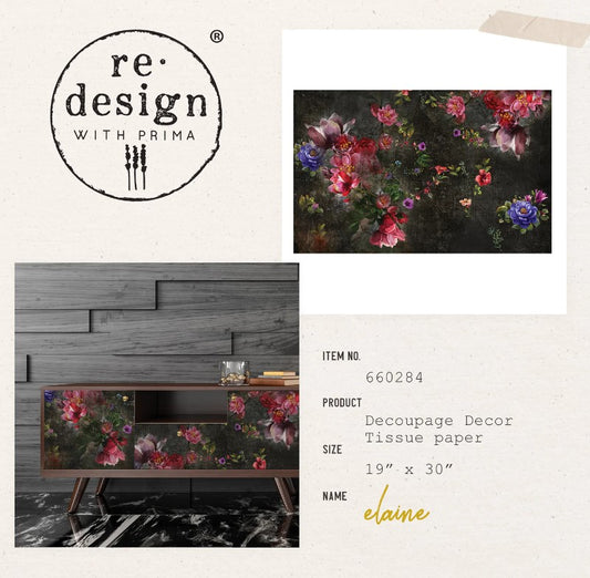 Papier découpage - Elaine (tissus)
