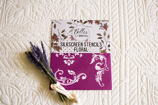 Pochoir d'écran de soie - Floral