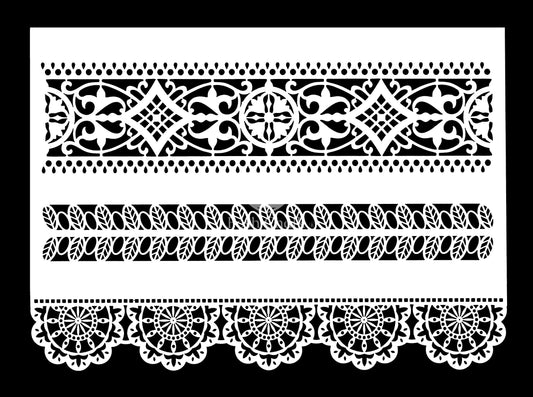 Pochoirs - Border Lace
