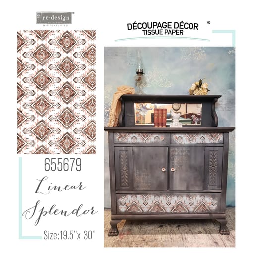 Decoupage Paper - Linear Splendor (Mulberry Paper)