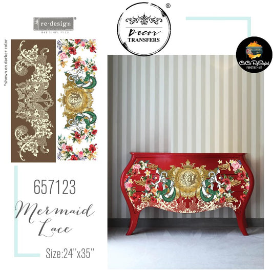 Transferts d'image - Mermaid Lace