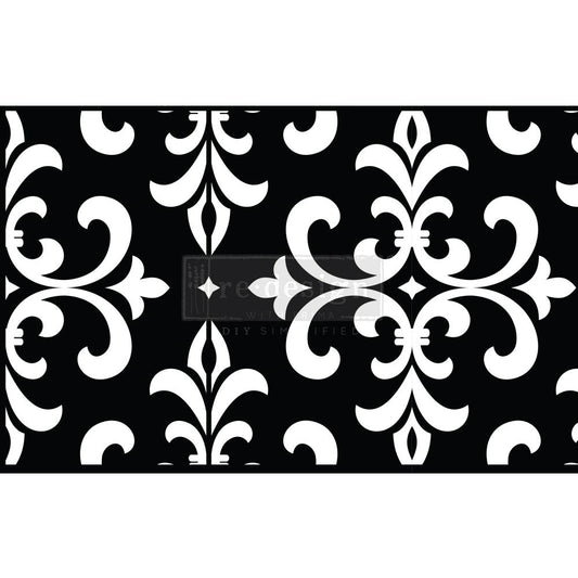 Stencils - Modern Damask (Adhesive Roll) Stick & Style Stencil
