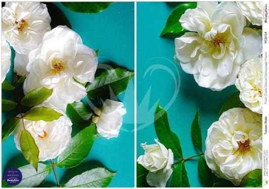 Papier découpage -Tuscan Rosa (Papier de Riz)