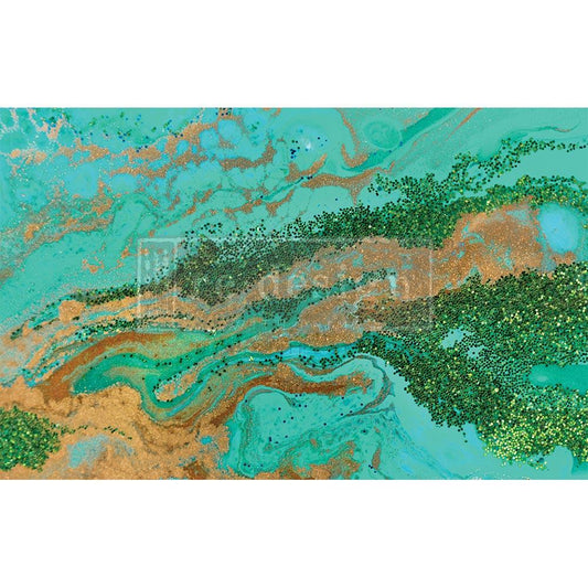Decoupage Paper - Patina Copper (Mulberry Paper)