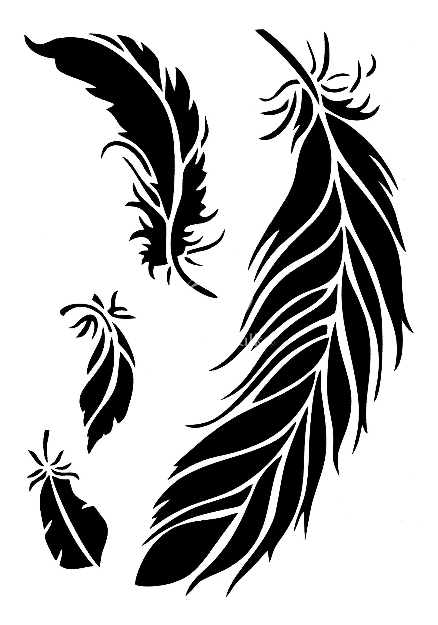 Stencils - Posh Feathers
